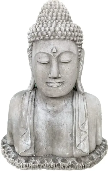 Naufal - Buddha Büste, 50 cm H | Steinguss 